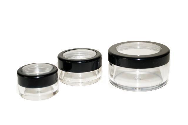 Mineral Jars with Black Rim Cap plastic injection mold